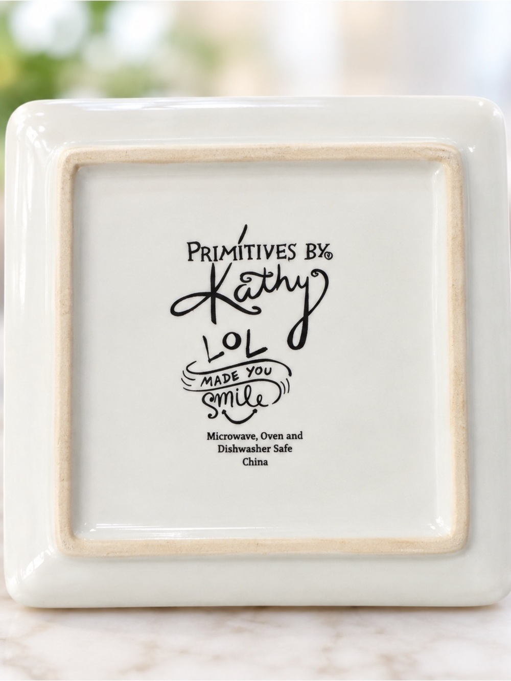 Primitives by Kathy “Diamonds & Doodads” Ceramic Tray Dish - Picture 2 of 2